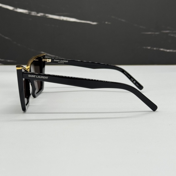 NEW SAINT LAURENT CAT EYE WOMEN SUNGLASSES SL 570 001 - Picture 9 of 14